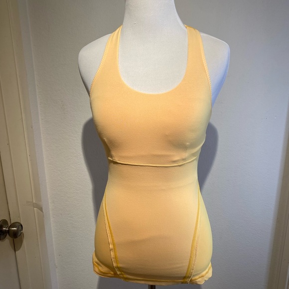 Lululemon Power Up Tank Size: 4 Golden Yellow - Picture 1 of 4
